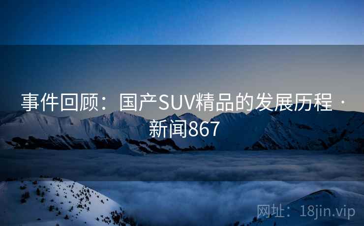 事件回顾：国产SUV精品的发展历程 · 新闻867